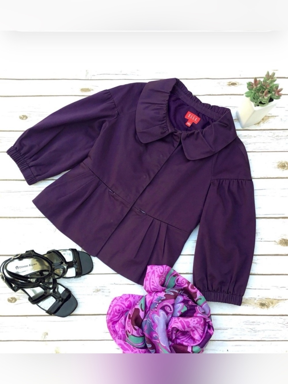Elle Purple Plum/Eggplant Jacket – Size S
